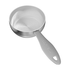 LEIFENY 1PCS 1/2Cup(118ml) Stainless Steel Measuring Cup, 1/2Cup, Silver picture
