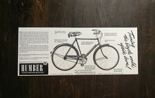 Vintage 1947 Humber Finest British Bicycles Original Ad - 721 picture
