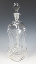 Antique Kuttrolf Half Post Decanter Bottle Blown Glass Glug-Glug Kluk-Kluk picture