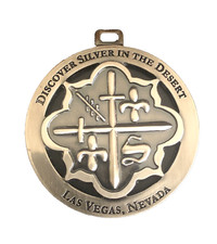 Silverstone Golf Club Las Vegas Nevada Tag Ornament Silver Stone Coat of Arms picture