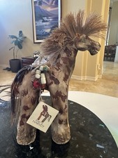 Vtg Susan M. Harvey Hand-Sculpted Clay Draft Horse Collection Sculpture picture