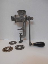 VTG E.C. Simmons Keen Kutter KK21 Meat Grinder w/ 3 Discs -USA - Pat. May 29 '06 picture