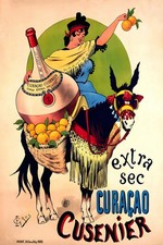 Curaçao Cusenier Vintage Ad Poster 16x24” Premium Matte Paper 200gsm 🗞️ picture