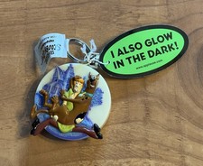 1999 Hanna Barbera APPLAUSE Scooby Doo GLOW IN THE DARK Keychain Rare READ picture