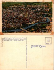 Wilmington DE Aerial View Of City Section Postcard 62204 picture