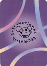 Pokenots Series 2 Singles - Dysfunctional Passholder Trading Cards picture
