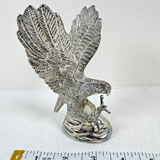 Vintage Hampshire Genuine Silverplated American Bald Eagle Sculpture Figurine 5