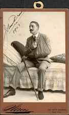 JOHN DREW SIGNED SARONY CABINET CARD • ONE OF THE BIGGEST ACTORS IN HIS TIME picture