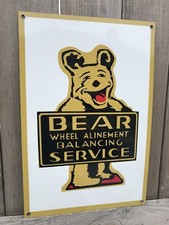 Bear alignment And Service vintage Style advertising sign 18 Inch picture