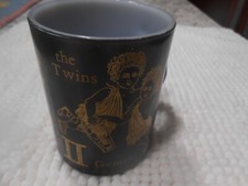 Federal Milk Glass Coffee Mug Dk. Brown Gemini II The Twins Astrology picture