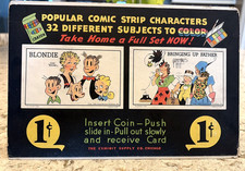 1949 Blondie & Bringing Up Father Comic Strip Exhibit Supply Advertising Display picture