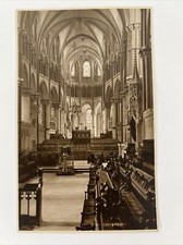 Postcard Choir Canterbury Cathedral Church England UK Judges RPPC Real Photo picture