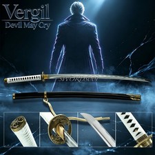 Hand Forged T10 Steel Yamato Katana Devil May Cry Vergil's Sword Sharp Full Tang picture