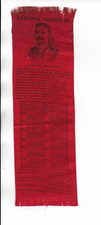 Vintage 1902 TEDDY ROOSEVELT National Calendar Ribbon picture