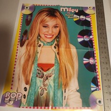 One~Fold Out Poster~Double Sided-Miley as Hannah Montana & Mitchell Musso Bop'07 picture