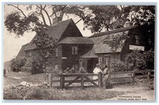 c1905 Two Women Talking Fairbanks House Dedham Massachusetts MA Antique Postcard picture