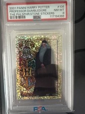 Professor Dumbledore 2001 Panini Harry Potter Stickers #106 PSA 8 picture
