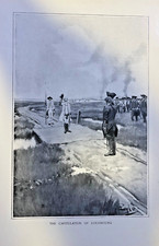 1901 Vintage magazine Illustration Capitulation of Louisbourg picture