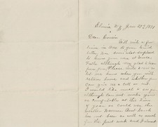 1891 Letter from Elmira, NY to Bainbridge, NY picture
