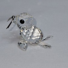 Swarovski Crystal Seal Black Whiskers 7663 NR 46 w/o Box Kingdoms of Ice and Sno picture
