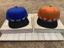 Two Native American Beaded Hats Caps  picture