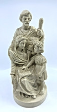 Vintage Italy Holy Family Statuette Virgin Mary Saint Joseph Jesus Christ picture