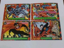 1993 Skybox DC Comics Bloodlines 4 Card Promo Set Superman NM-MT picture