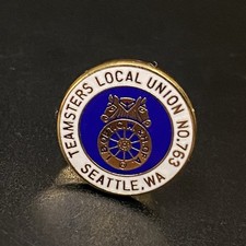 VTG IB of TCW & H. of A. International Brotherhood Teamsters Local 763 WA Pin picture