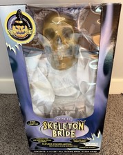 NEW 1998 GEMMY Skeleton Bride Animated Talking Sings Creepy Songs 3.5' VINTAGE picture