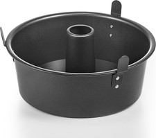 Angel Food Cake Pan with Removable Bottom, 10 Inch Tube Pan, Nonstick Pound Cake picture