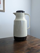 Vintage 1980s Krups Kanne 8-Cup Thermal Coffee Carafe Pot, White Made in Germany picture