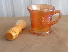 Fenton Orange Tree Marigold Carnival Glass Shaving Mug picture