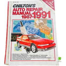 Chilton’s Auto Repair Manual 1987–1991 American Cars Ford Chevy Hardcover Book picture