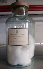 BRUNELLO CUCINELLI Huge Hand-blown Glass Apothecary Jar Bottle Vase w/ Lid 14