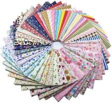 50pcs 12 x12 Inch Cotton Fabric Craft Square Precut Patchwork Sheets Quilting  picture