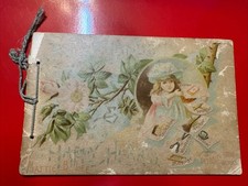 Circa 1890s Victorian Trade Card Booklet Busy Hands Happy Hearts Daily Chores picture