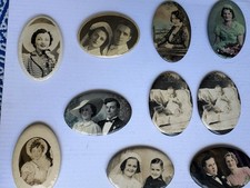 Lot of 10 VTG Celluloid Pocket Mirror Photo Brides Babies Couples 1930s Art Deco picture