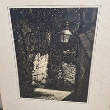 Large Antique Landscape Photographic Print 