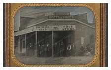 Nevada City California Shoe Store Standard Postcard COPY RPPC picture