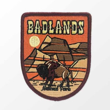 Badlands National Park Patch Iron-On Applique Souvenir Gift picture