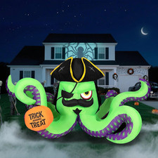12FT Length Halloween Inflatable Pirate Octopus Outdoor Decoration picture