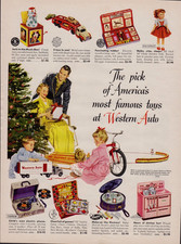 1956 Popular Toys Western Auto Ad Hubley, Mattel, Horsman, Amsco, Wolverine etc. picture