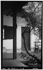 San Luis Rey California Casa de Rancho Guajome 1936 Patio Corridor Detail HABS picture