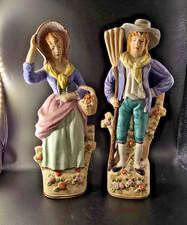 Vintage Japan Porcelain Colonial Couple Figurines 11