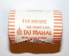 The Trump Card Taj Mahal - Roll of $10 Halves - Unopened vintage clean Original picture
