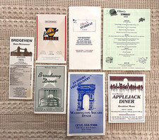 Vintage Manhattan & Brooklyn Diner Menus Ephemera Lot (6) Stardust & picture