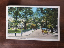 POSTCARD - NEW BEDFORD MA - HAWTHORN STREET - 1944 picture