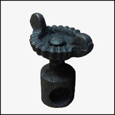 NEW MERCURY GLASS REFLECTOR NUT for CAST IRON WALL BRACKET OIL LAMPS NEW & OLD picture