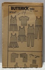 Butterick 3984 Size 12-14 Jumper, Jumpsuit, Top *PREOWNED* UNUSED  picture