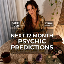 12 Month Psychic Prediction Reading, Full Year Forecast, Same Hour, Tarot picture
